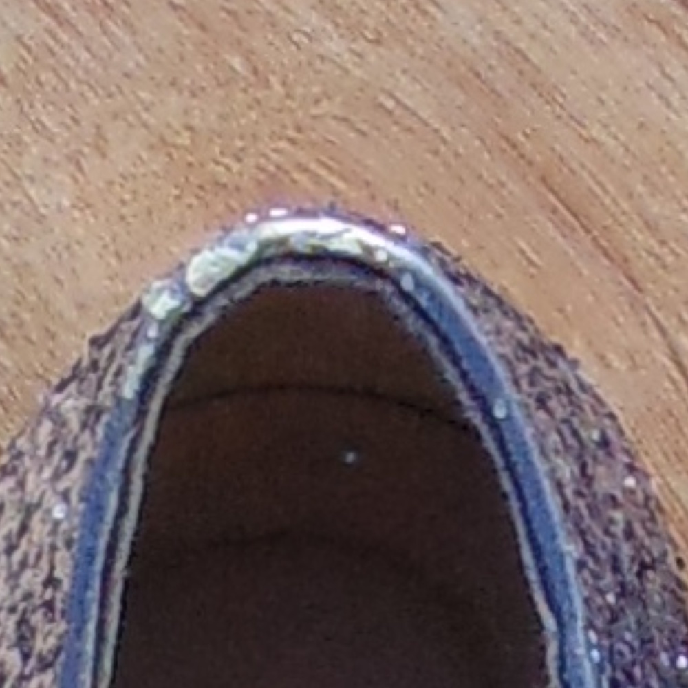 Spiked Sliver Glitter Candies Flat size 7 - Picture 5 of 6